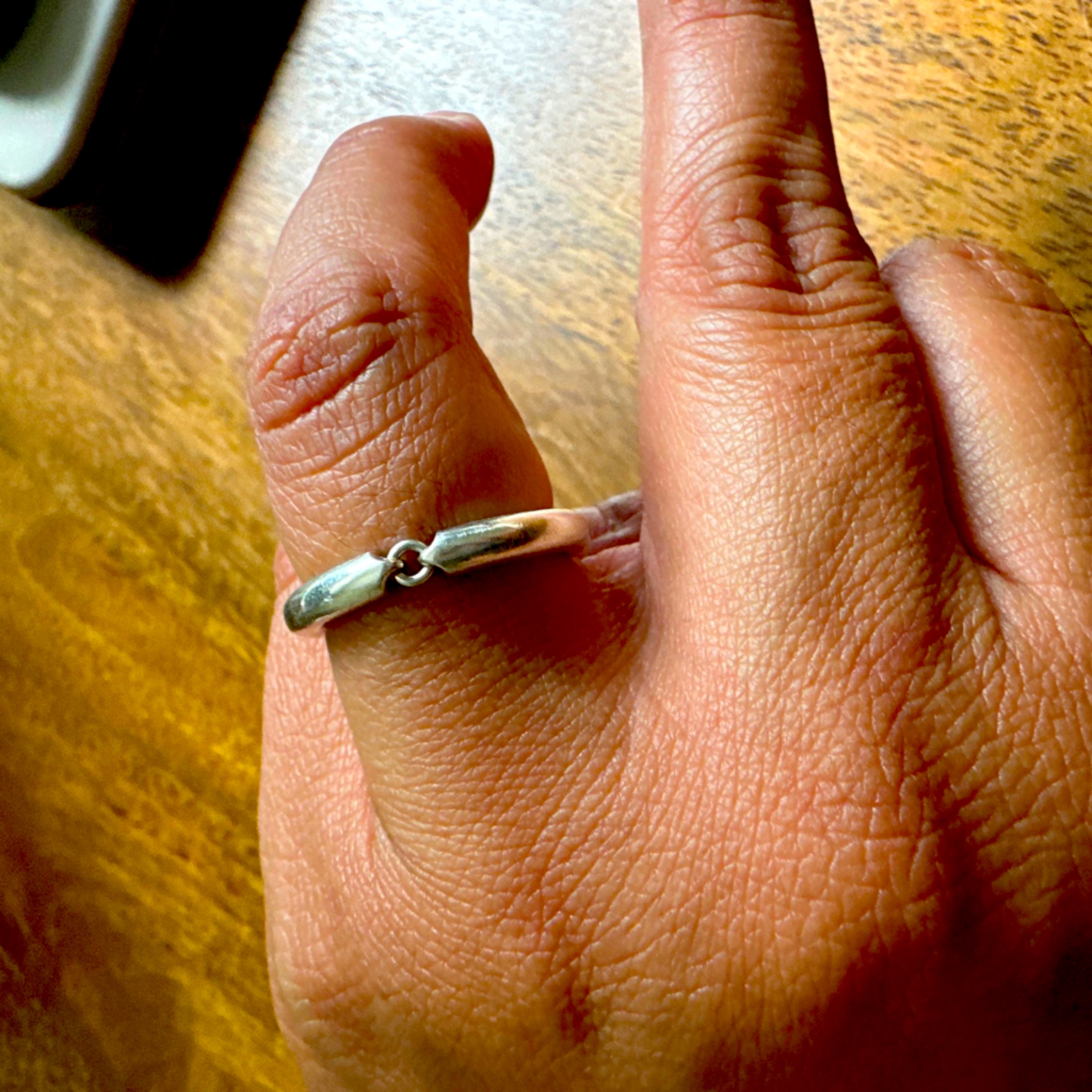 Legramme Sterling Silver Ring 5g